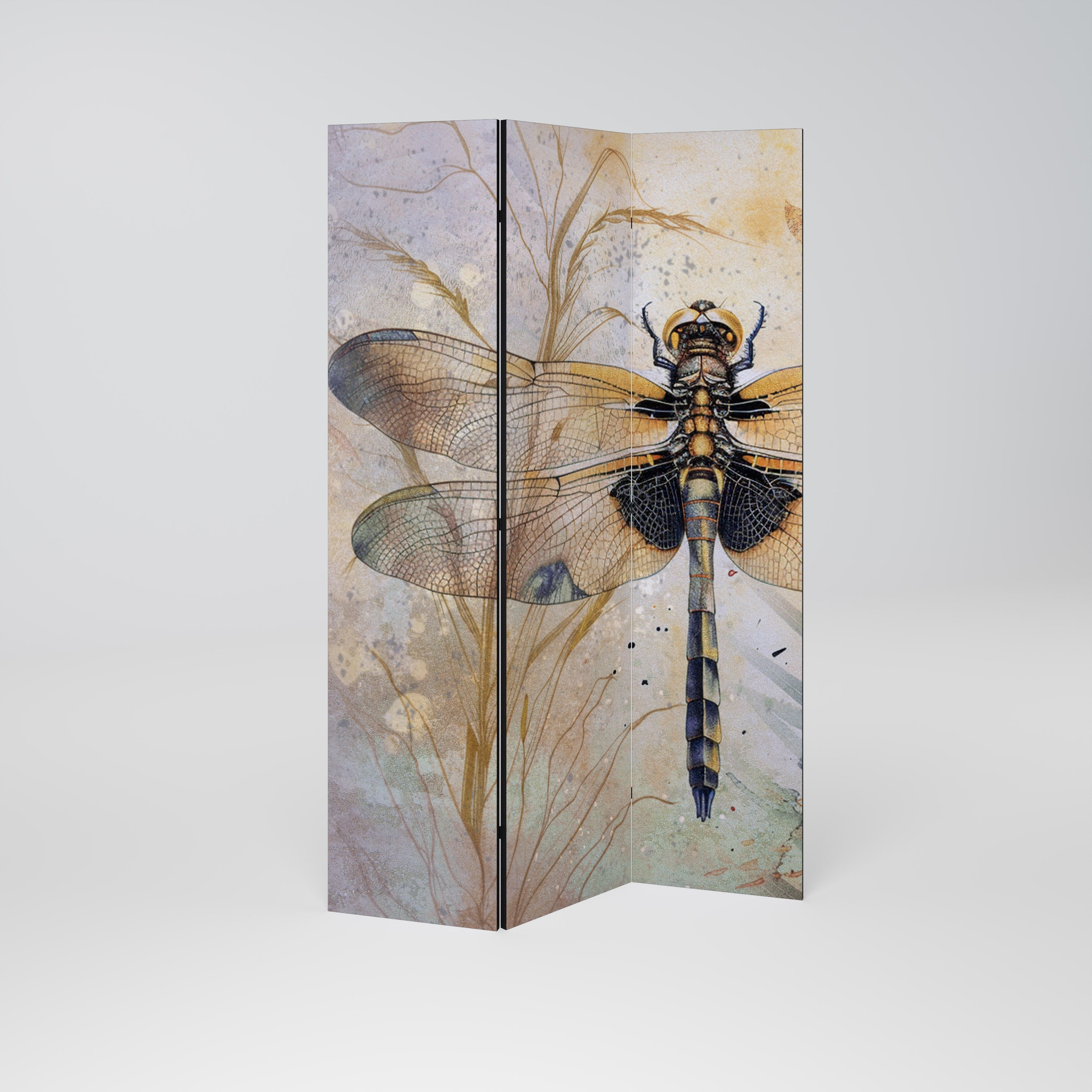 HER HIGHNESS DRAGONFLY Biombo de 3 paneles