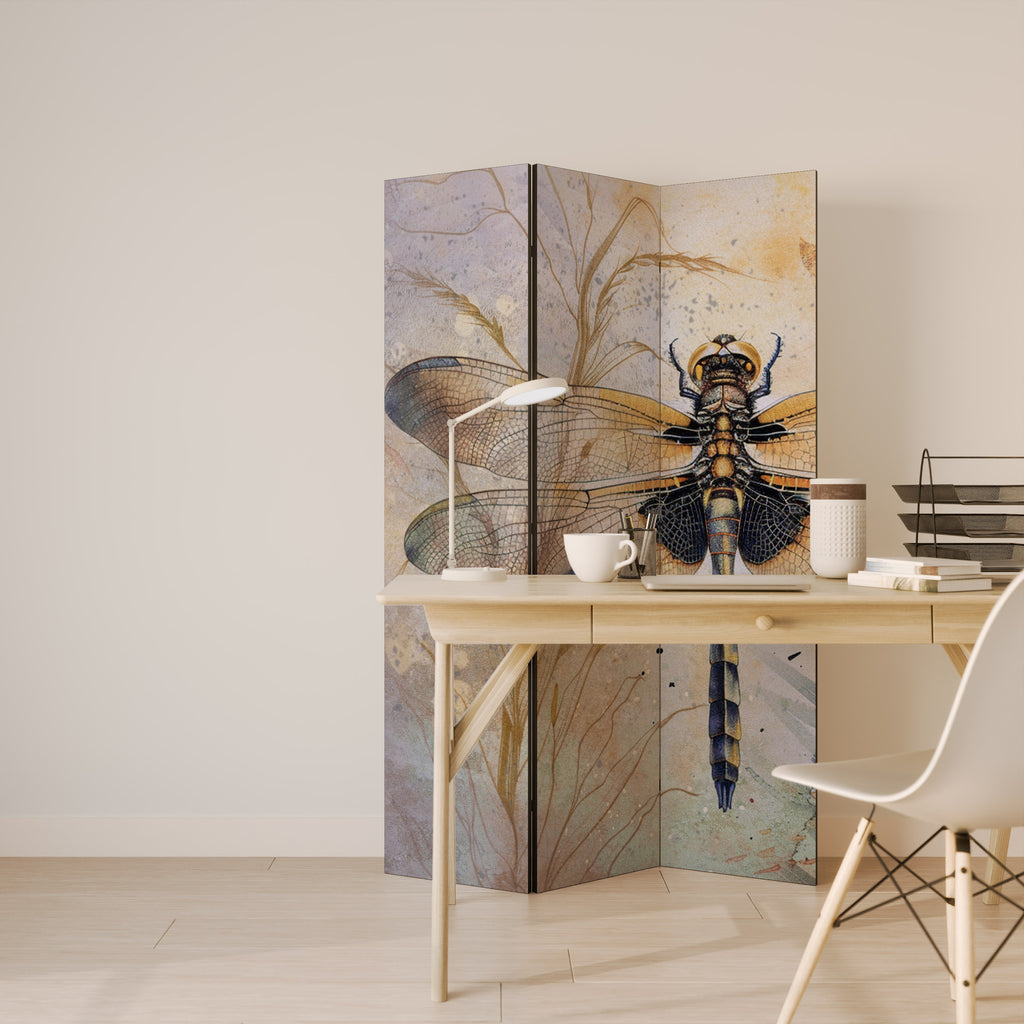 HER HIGHNESS DRAGONFLY Biombo de 3 paneles
