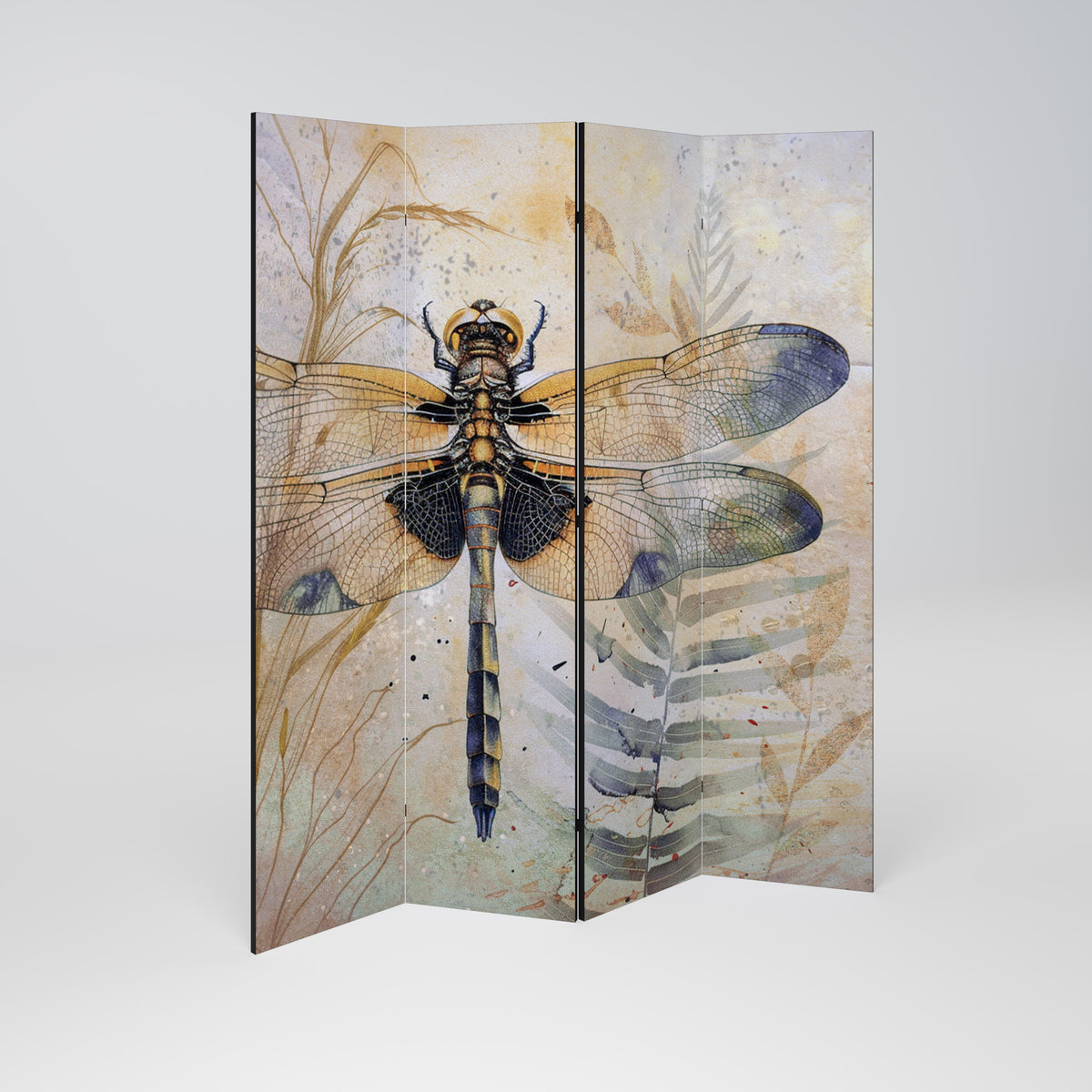 HER HIGHNESS DRAGONFLY Biombo de 4 paneles
