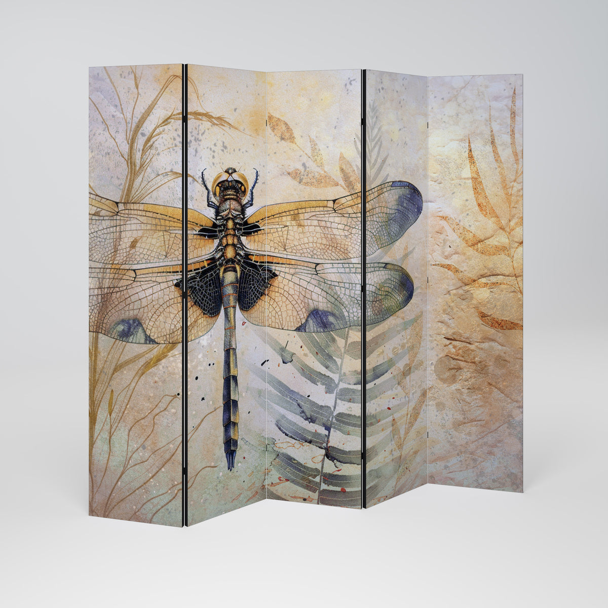 HER HIGHNESS DRAGONFLY 5-Panel Room Divider