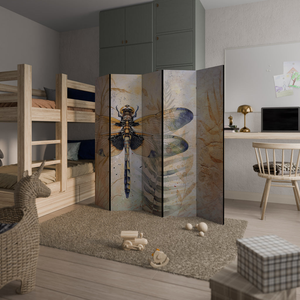 HER HIGHNESS DRAGONFLY Decorative 5-Panel Room Divider