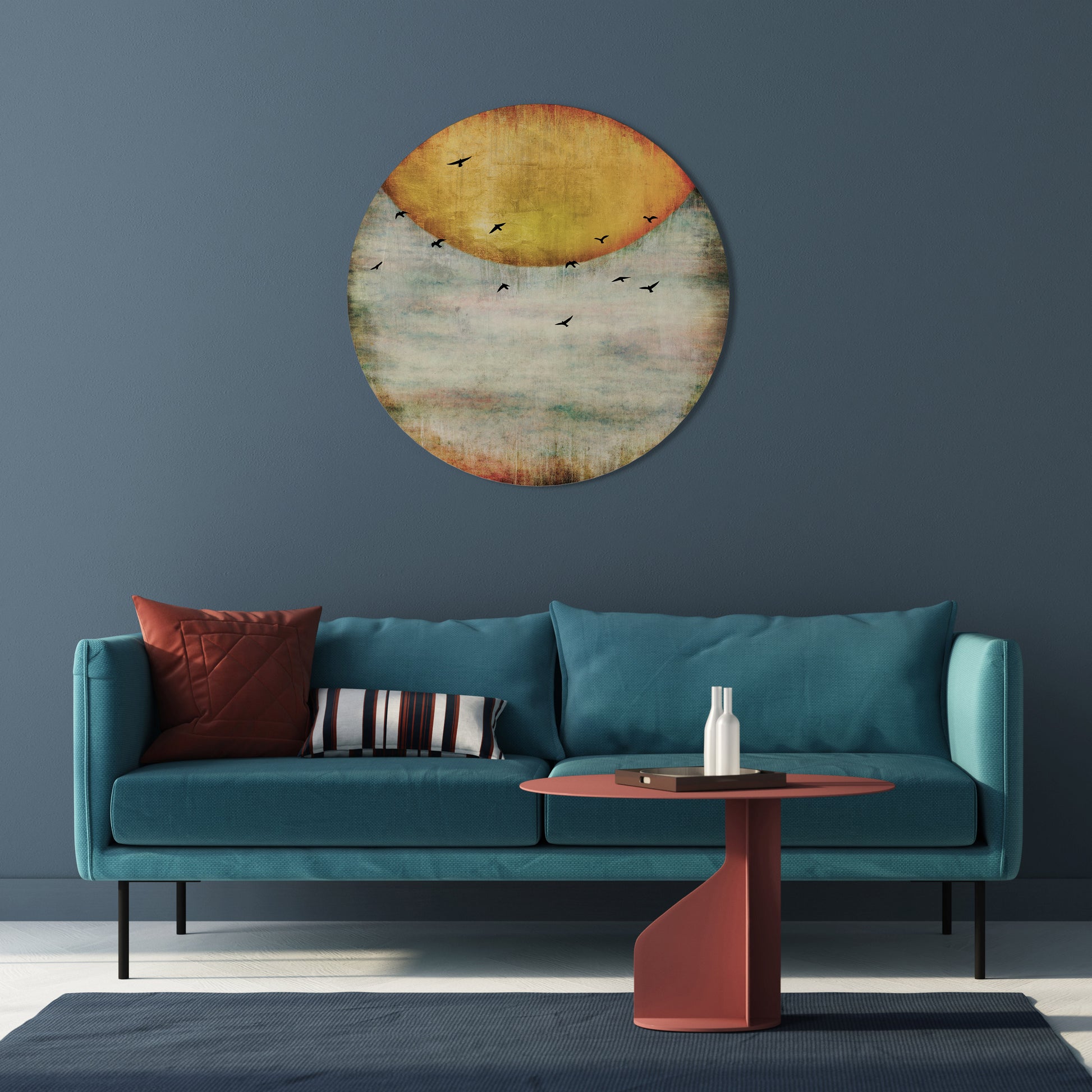 UP TO THE SUN Round Wall Art