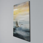 HERON IN FLY Cuadro en lienzo vertical