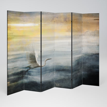 HERON IN FLY 6-Panel Room Divider