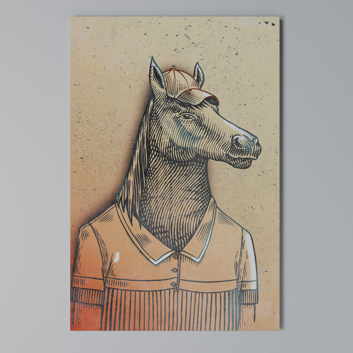 EQUINE SWAGGER Cuadro en lienzo vertical
