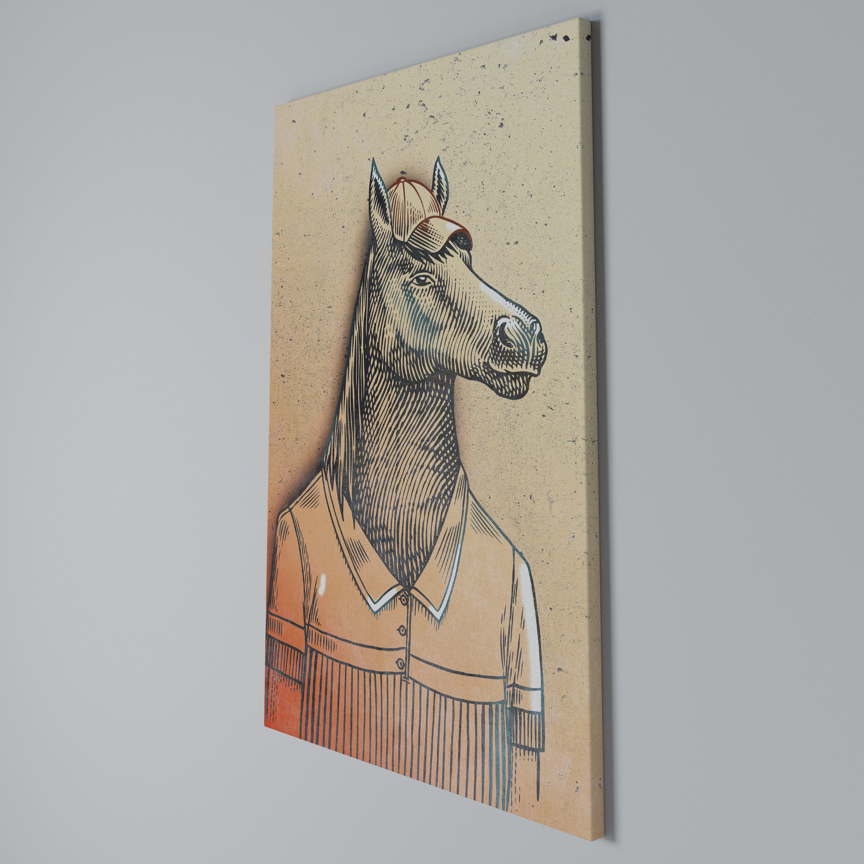 EQUINE SWAGGER Cuadro en lienzo vertical