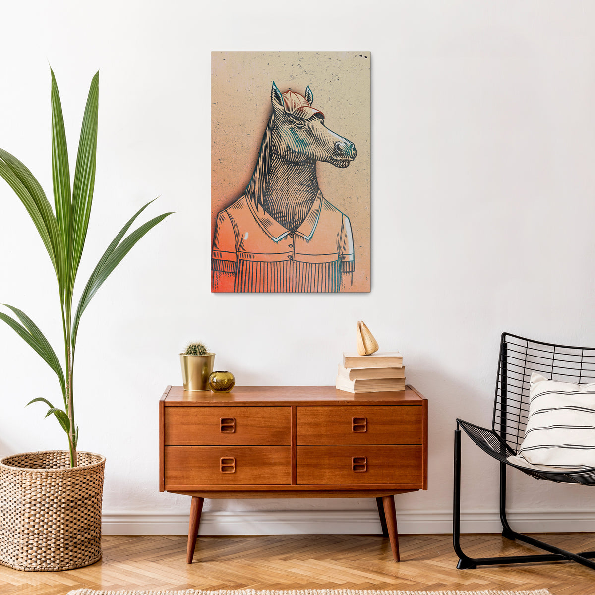EQUINE SWAGGER Cuadro en lienzo vertical