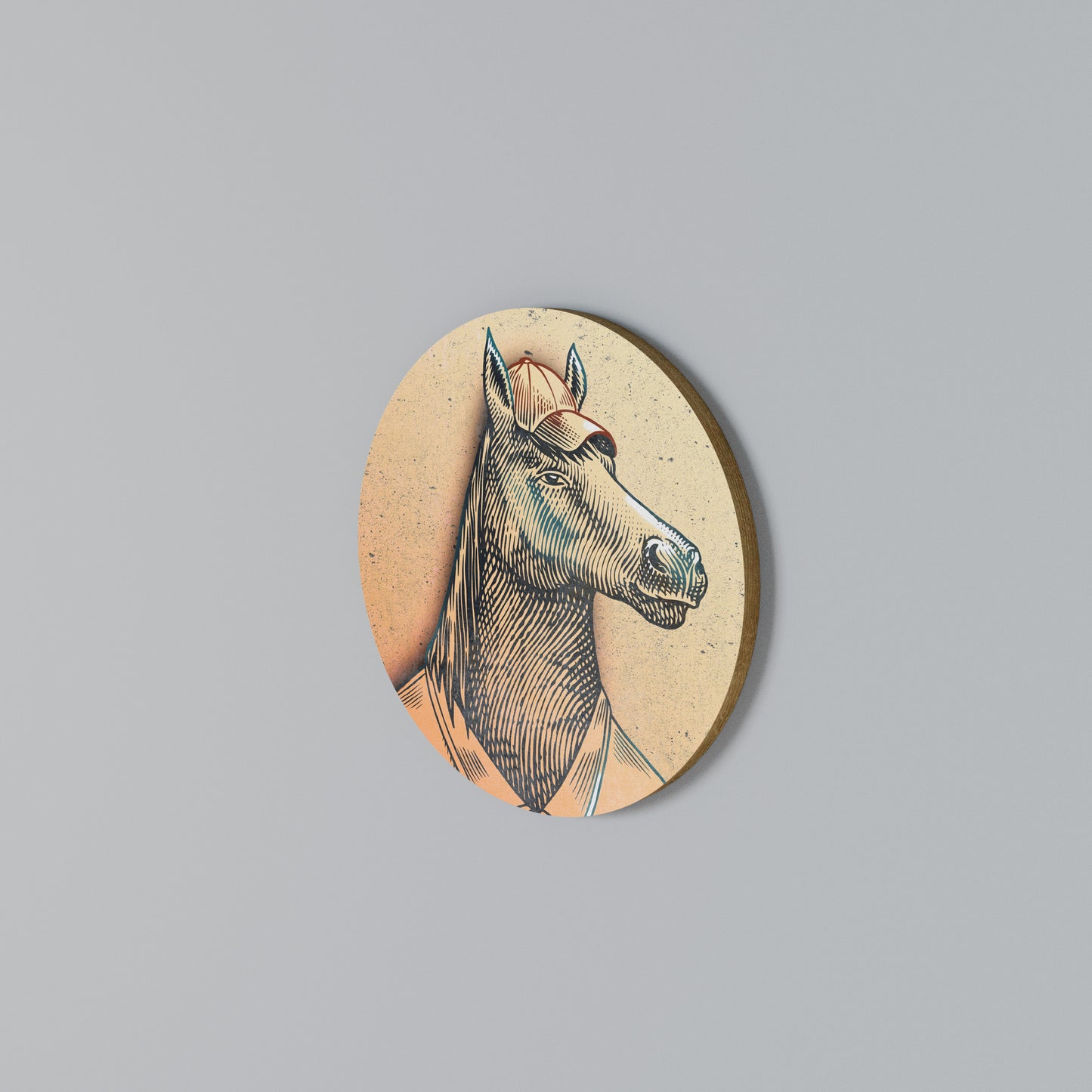 EQUINE SWAGGER Arte de pared redondo