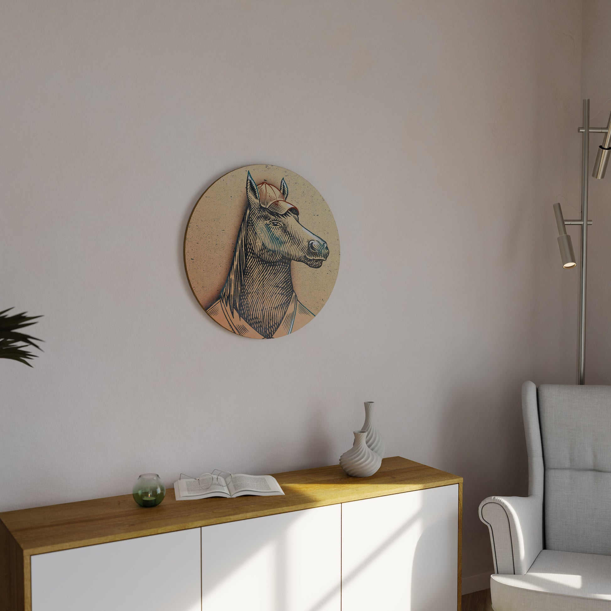 EQUINE SWAGGER Round Wall Art
