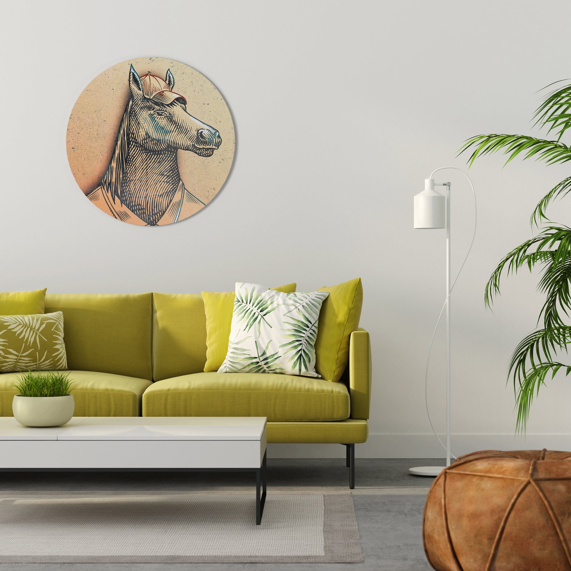 EQUINE SWAGGER Round Wall Art