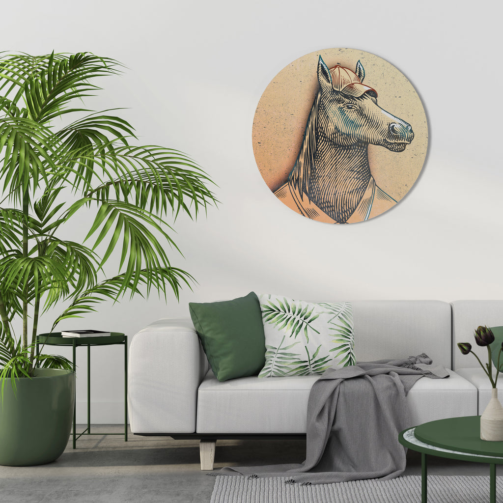 EQUINE SWAGGER Round Wall Art
