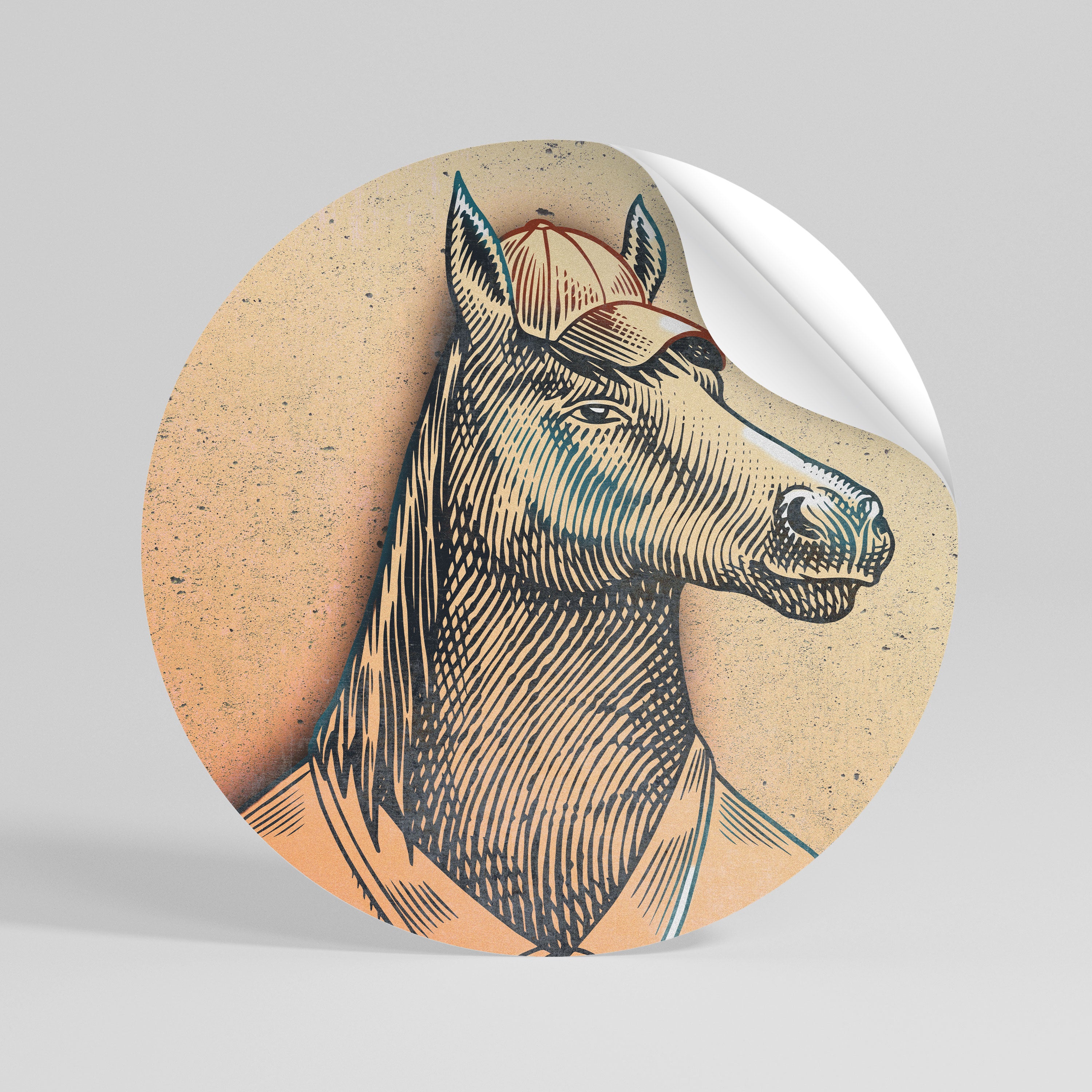 EQUINE SWAGGER Peel and Stick Round Sticker