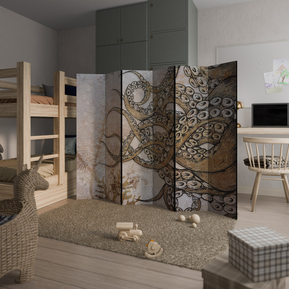 ECHOES OF ATLANTIS Biombo de 6 paneles