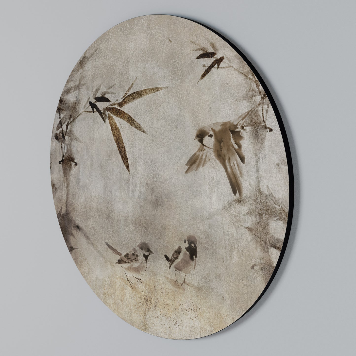 SPARROW BLISS Arte de pared redondo