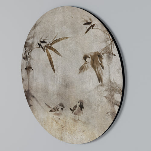 SPARROW BLISS Round Wall Art