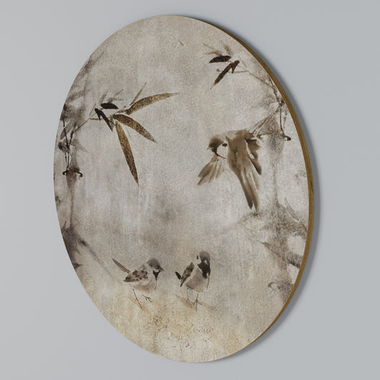 SPARROW BLISS Arte de pared redondo