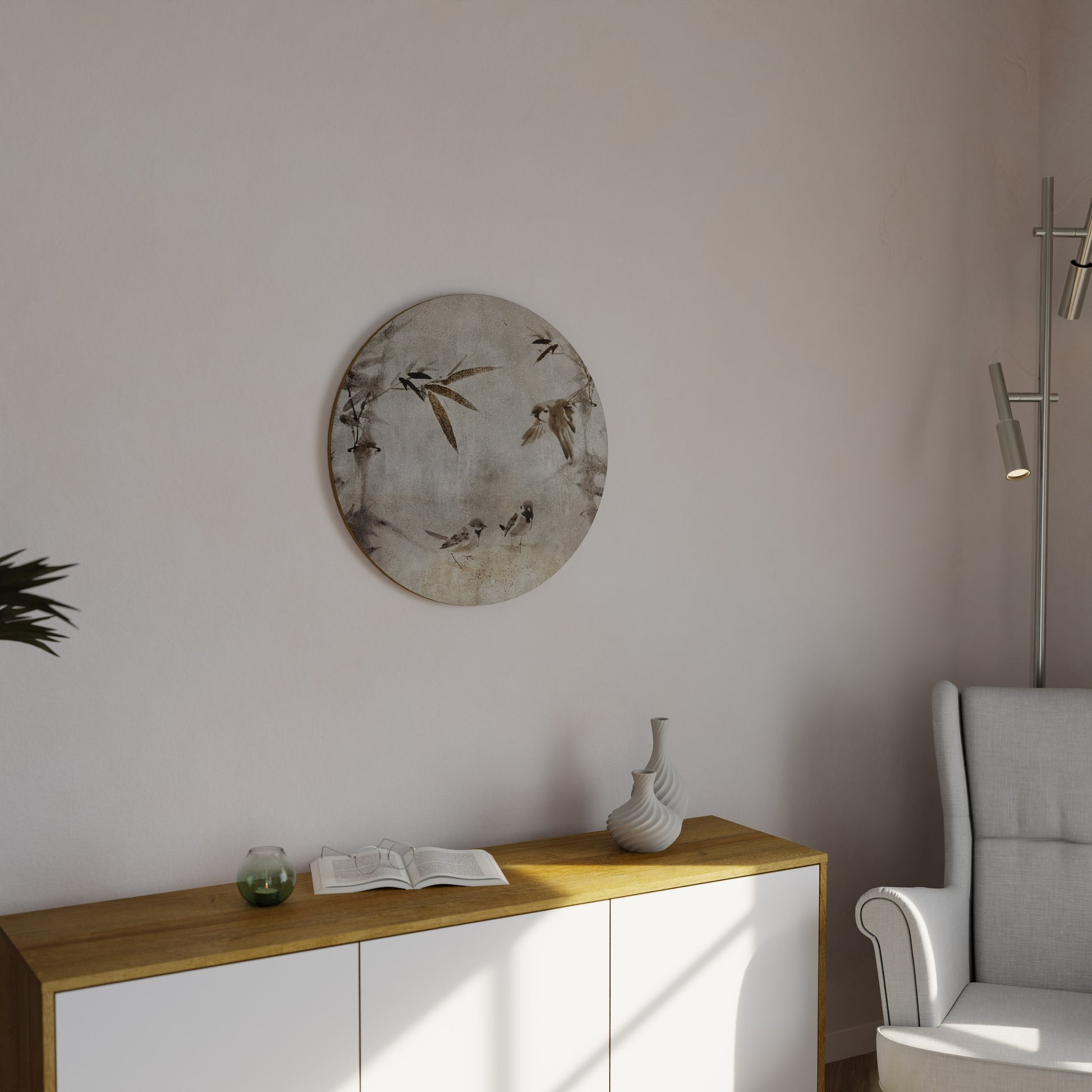 SPARROW BLISS Round Wall Art