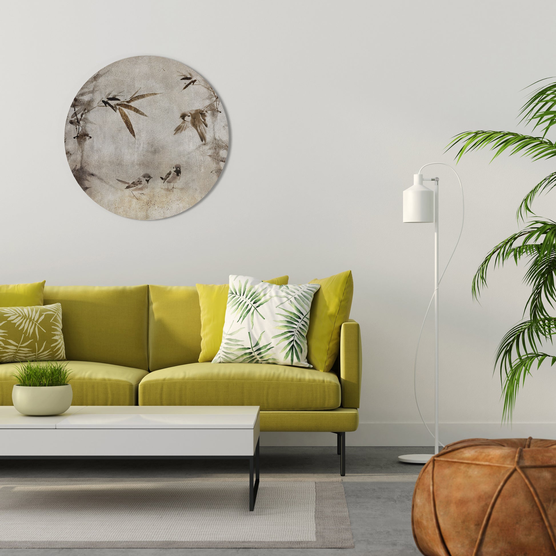 SPARROW BLISS Round Wall Art