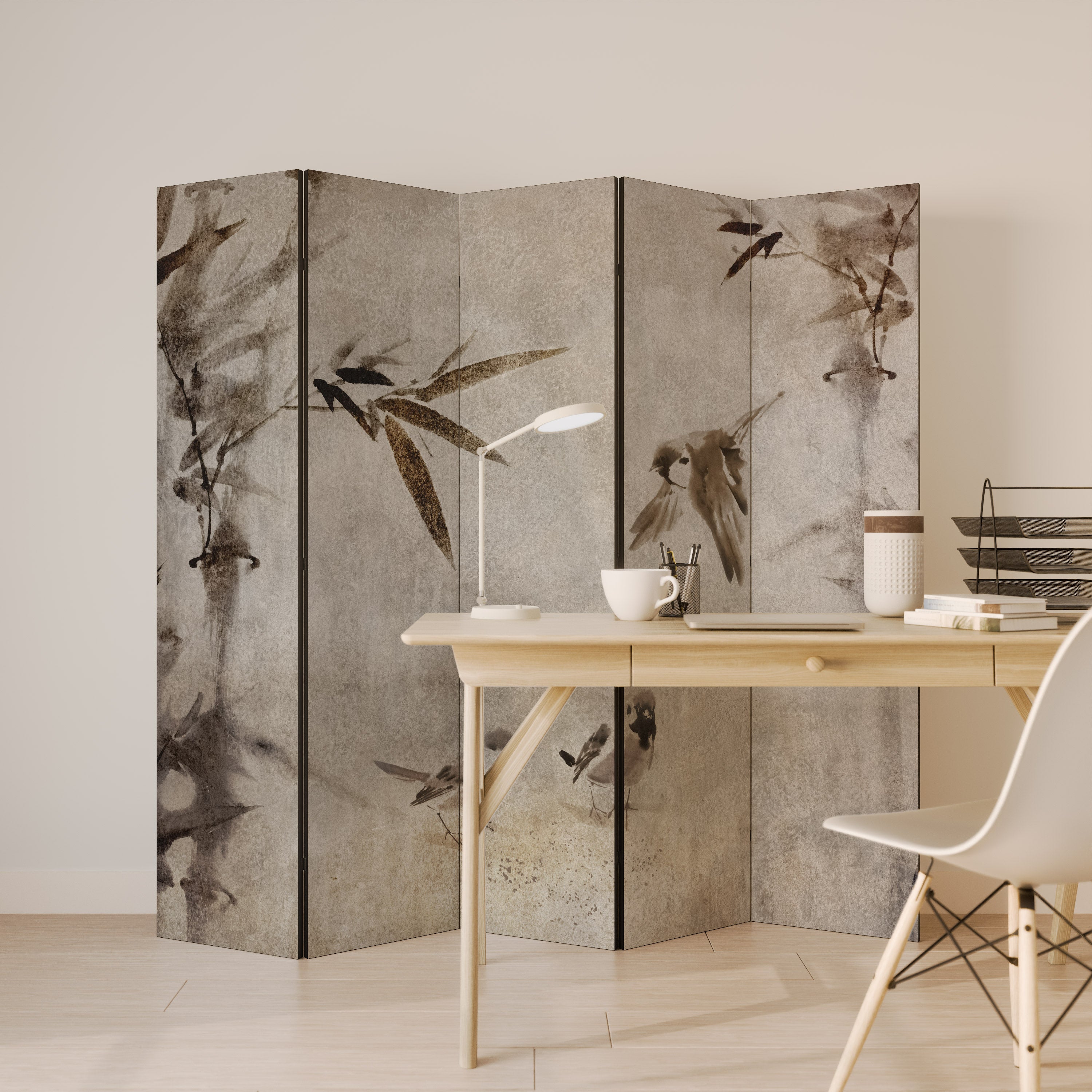 SPARROW BLISS Decorative 5-Panel Room Divider