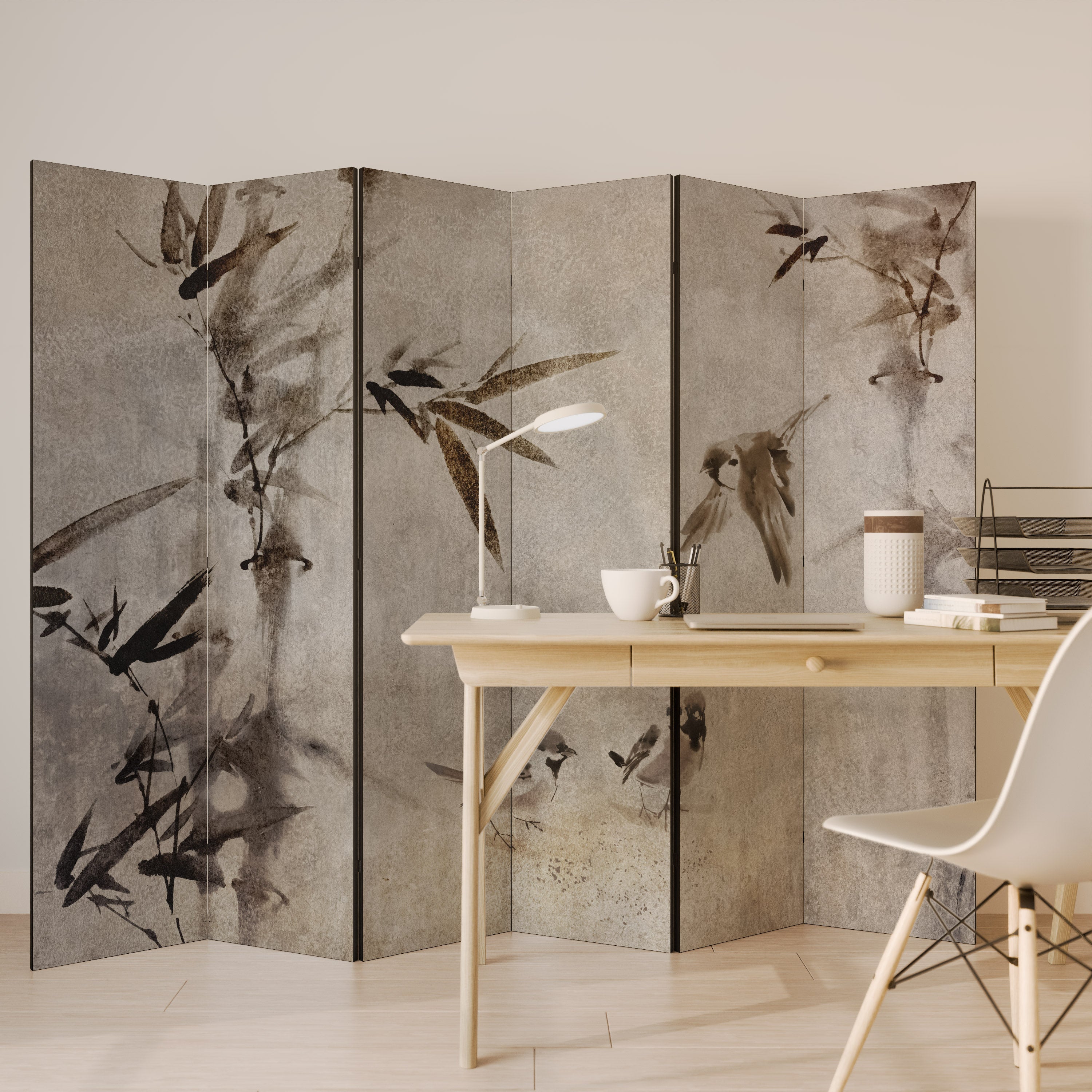 SPARROW BLISS Decorative 6-Panel Room Divider