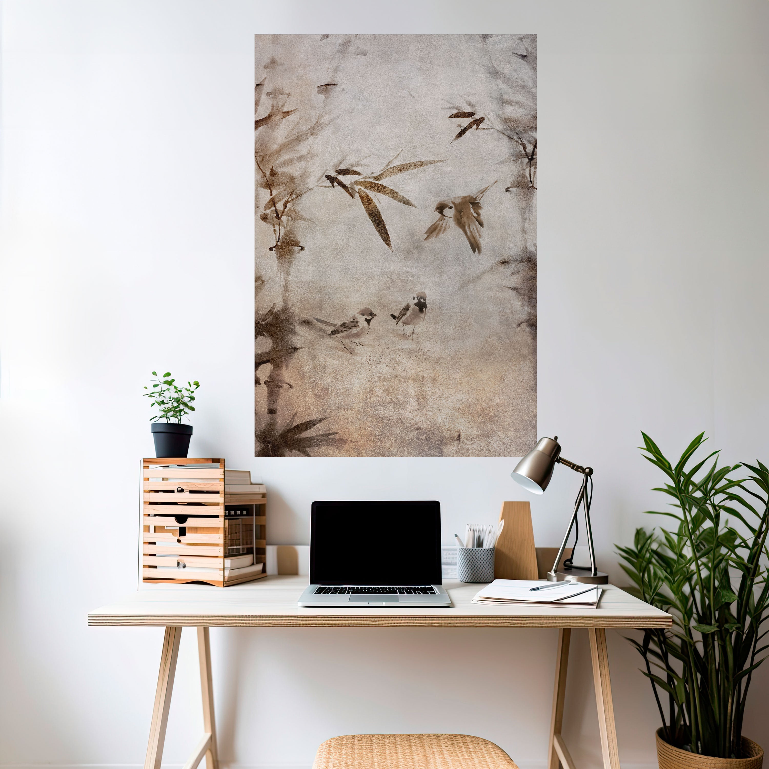 SPARROW BLISS Peel and Stick Vertical Poster