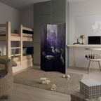 MYSTICAL CRANE GATHERING Biombo de 3 paneles