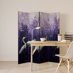 MYSTICAL CRANE GATHERING Biombo de 4 paneles