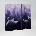 MYSTICAL CRANE GATHERING Biombo de 5 paneles