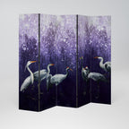MYSTICAL CRANE GATHERING Biombo de 5 paneles