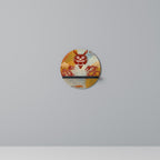 MYSTICAL DRAGON Round Art Shelf In Black Finish