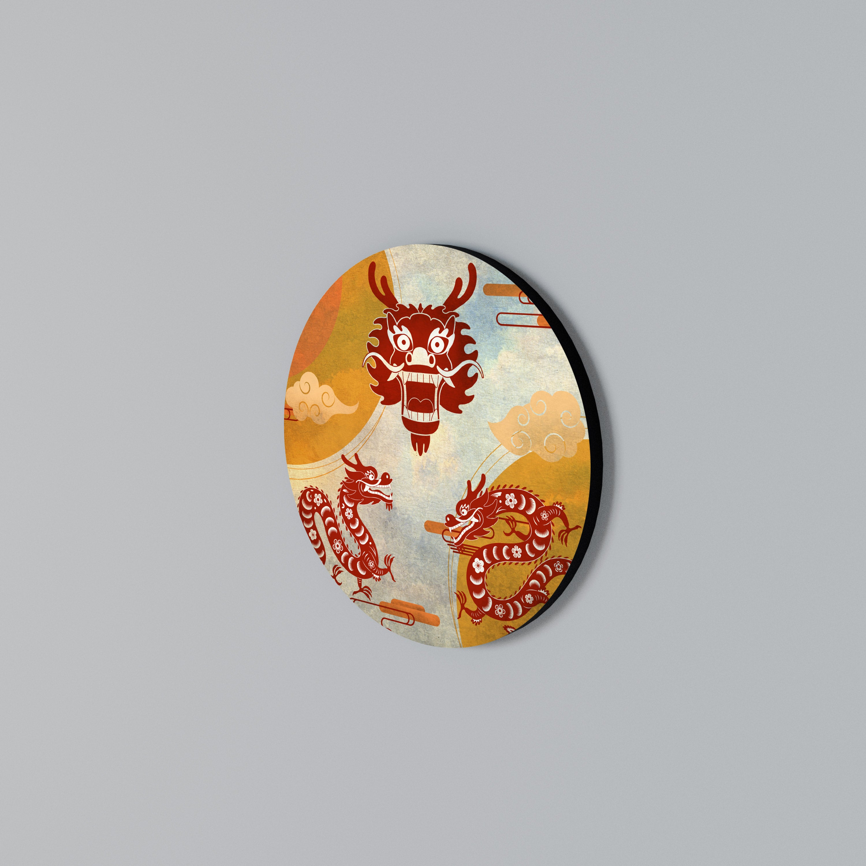 MYSTICAL DRAGON Round Wall Art