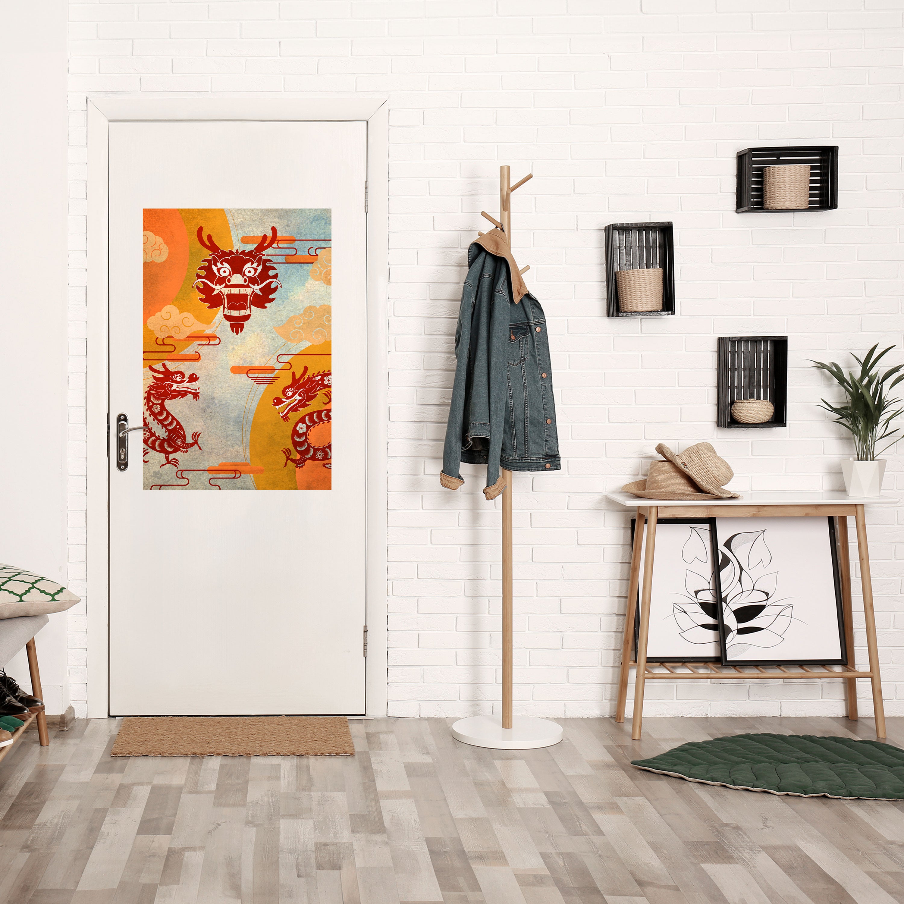 MYSTICAL DRAGON Peel and Stick Vertical Poster