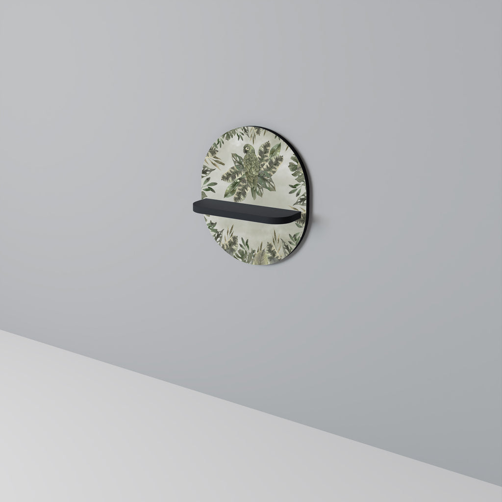 VERDANT ARINI Oval Art Shelf In Black Finish