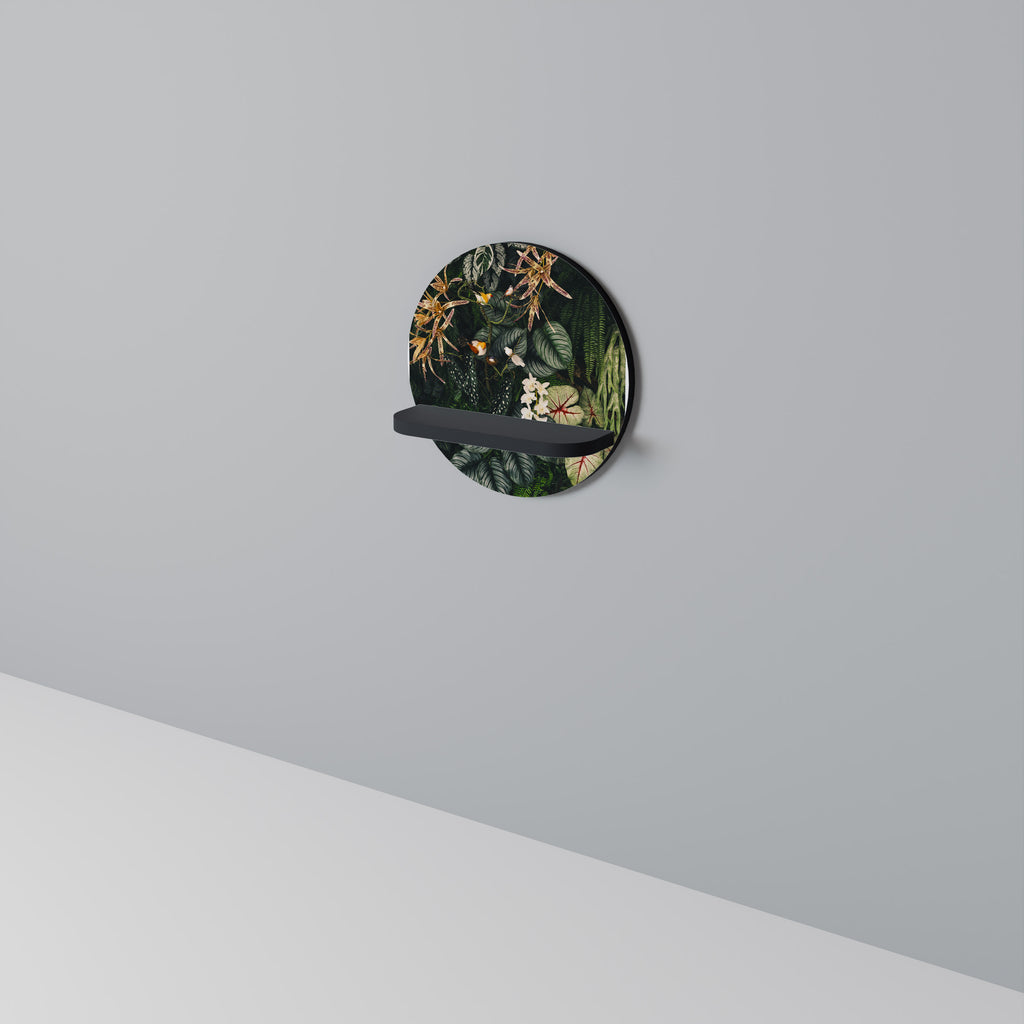 Estantería de arte redonda VERDANT ARINI en acabado negro