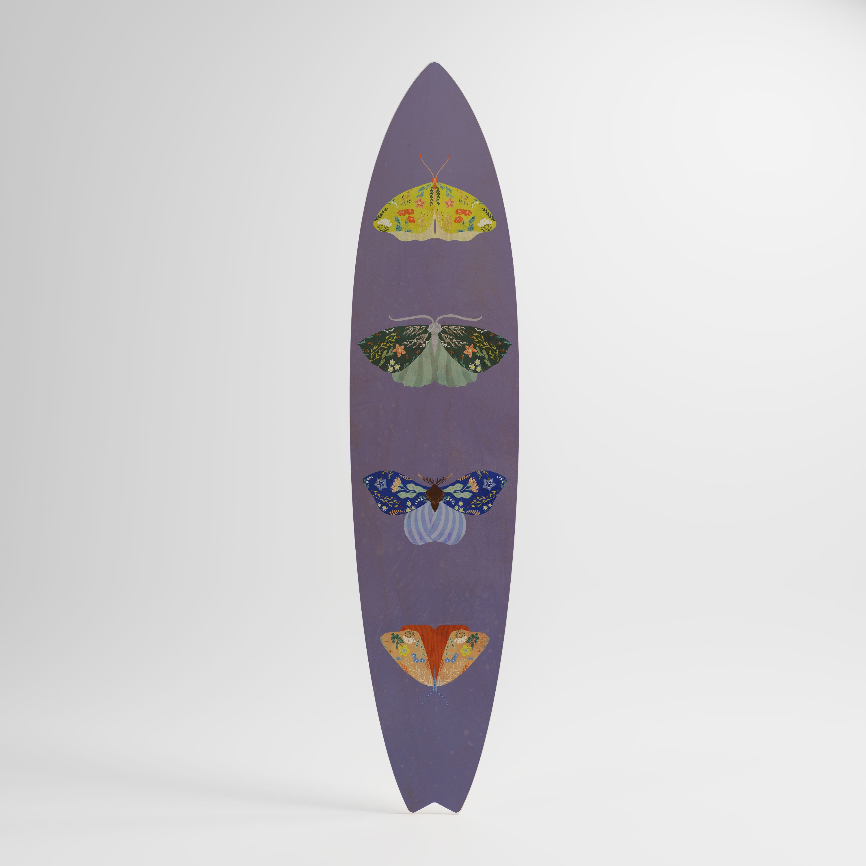 MOTH INTO THE FLAME Panel decorativo de tabla de surf