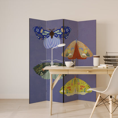MOTH INTO THE FLAME Biombo de 4 paneles