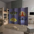 MOTH INTO THE FLAME 6-Panel Room Divider