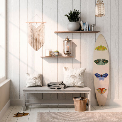 MOTH INTO THE LIGHT Panel decorativo de tabla de surf
