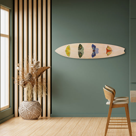 MOTH INTO THE LIGHT Panel decorativo de tabla de surf
