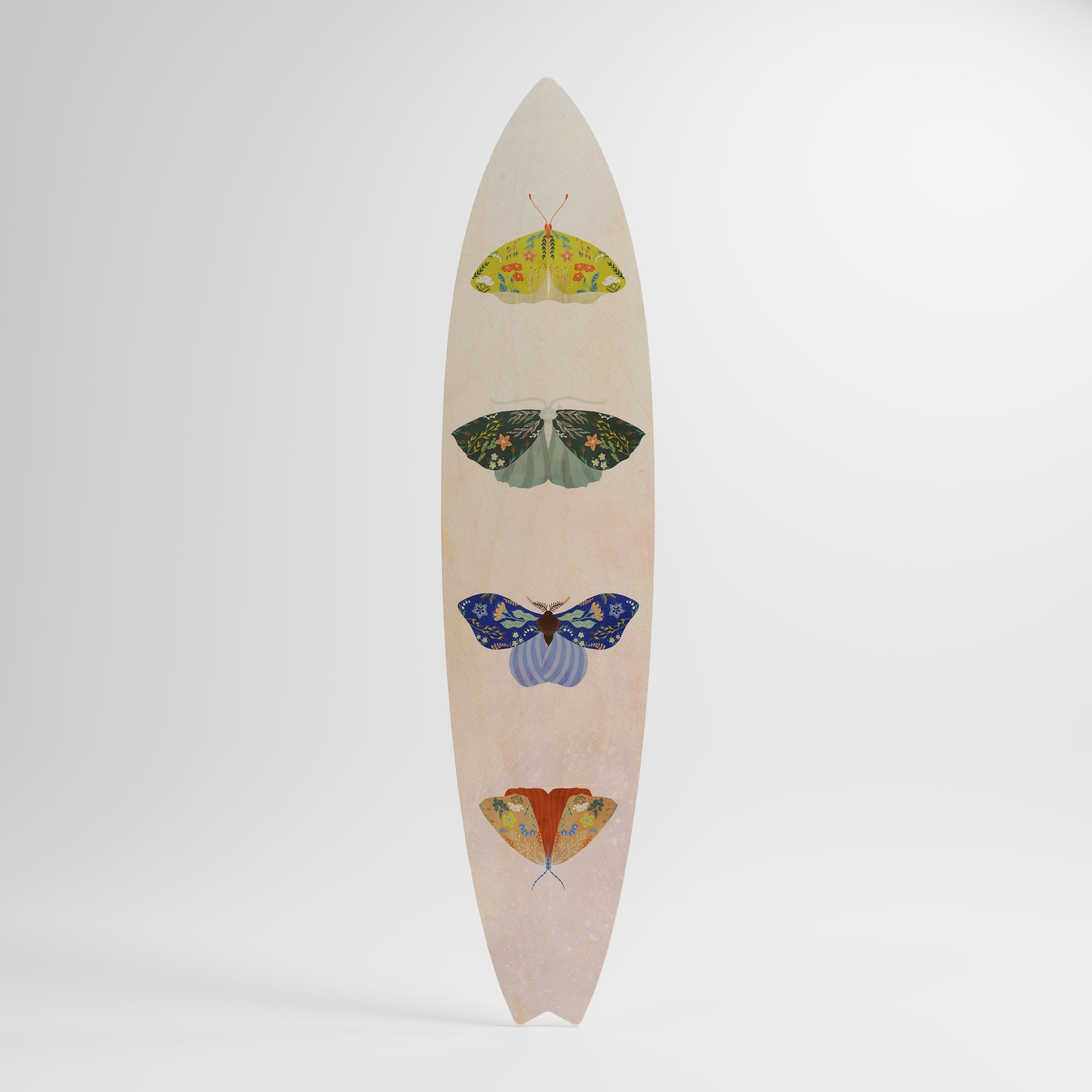 MOTH INTO THE LIGHT Panel decorativo de tabla de surf