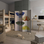 MOTH INTO THE LIGHT 4-Panel Room Divider