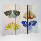 MOTH INTO THE LIGHT 6-Panel Room Divider