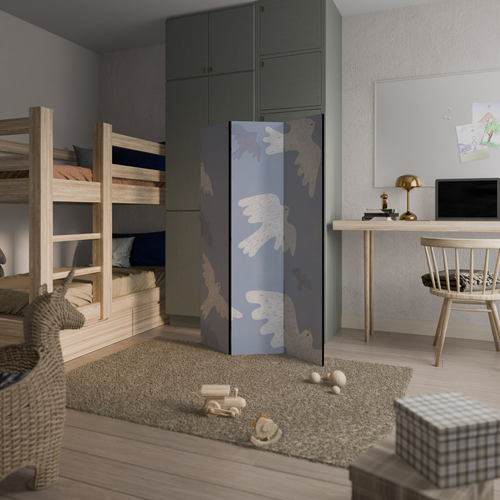 SLOWLY FLOAT Decorative 3-Panel Room Divider