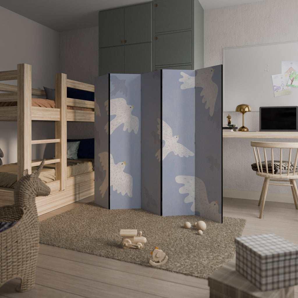 SLOWLY FLOAT Decorative 5-Panel Room Divider