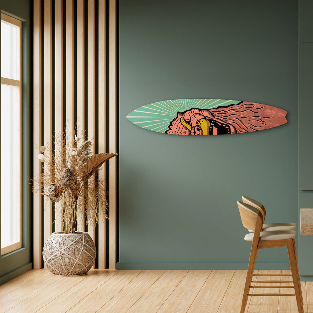 GODZILLA WELCOME Surfboard Decorative Panel