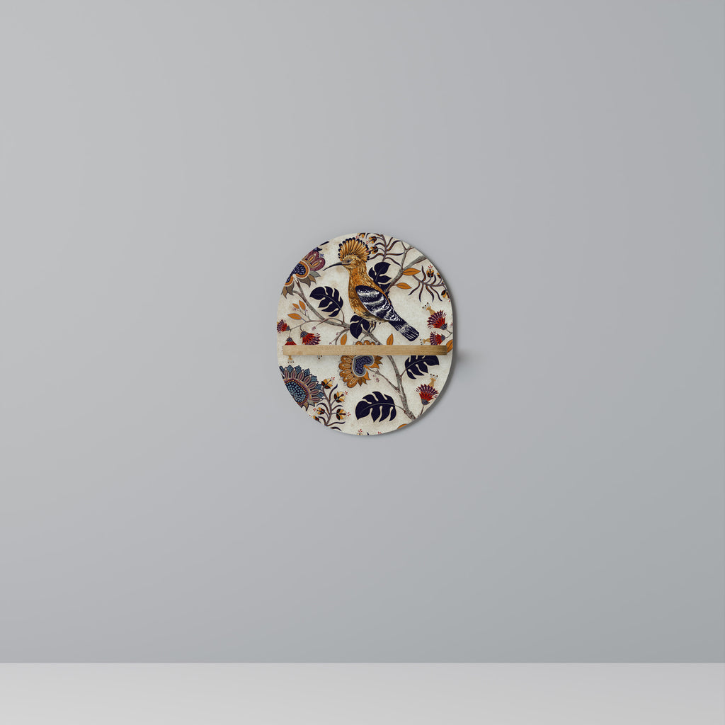 EMINENT HOOPOE Oval Art Shelf In Oak Effect