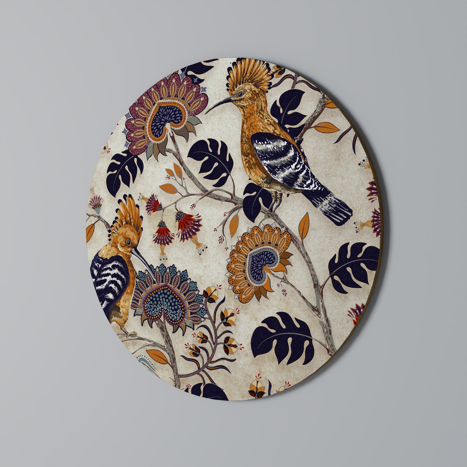 Arte de pared redondo EMINENT HOOPOE