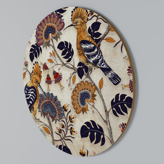 EMINENT HOOPOE Arte de pared redondo