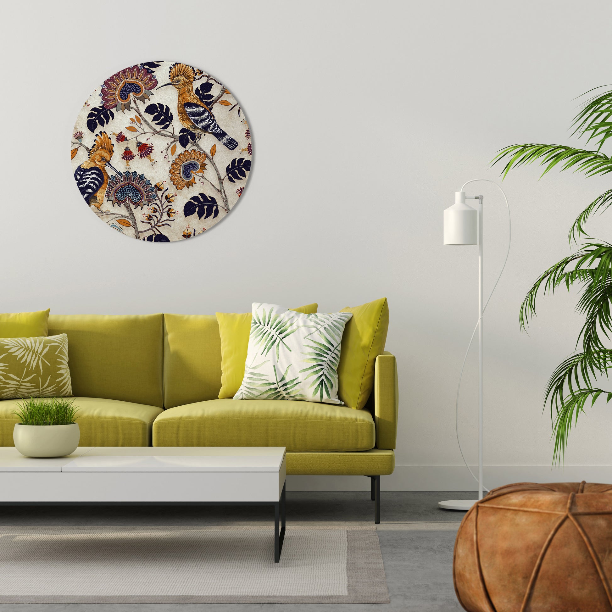 Arte de pared redondo EMINENT HOOPOE