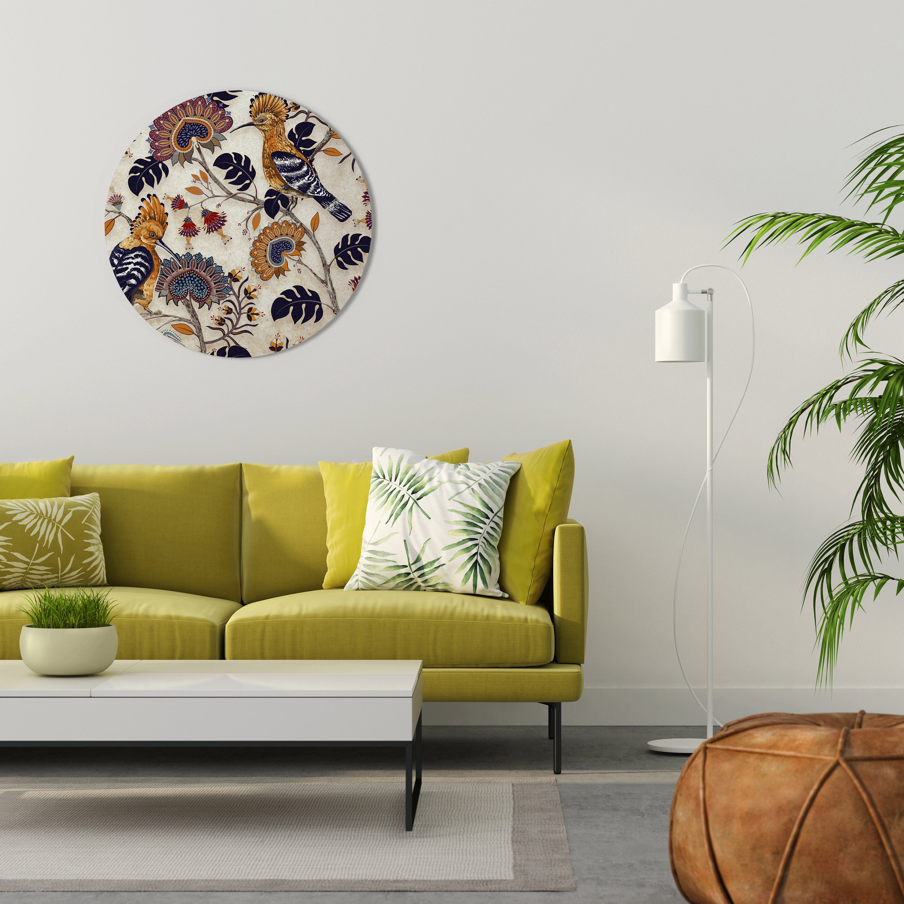 Arte de pared redondo EMINENT HOOPOE